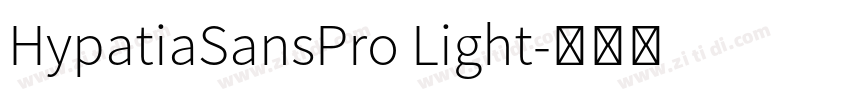 HypatiaSansPro Light字体转换